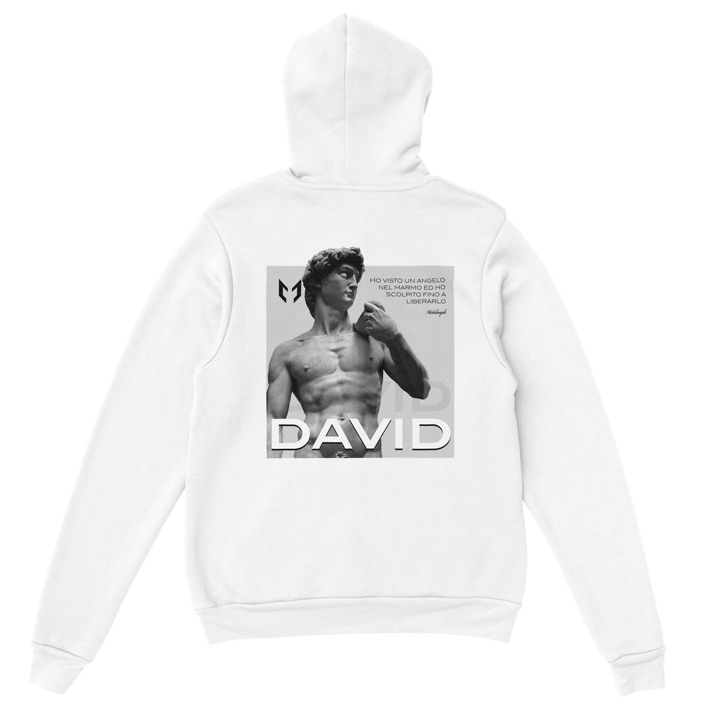 David - Felpa con cappuccio unisex classic