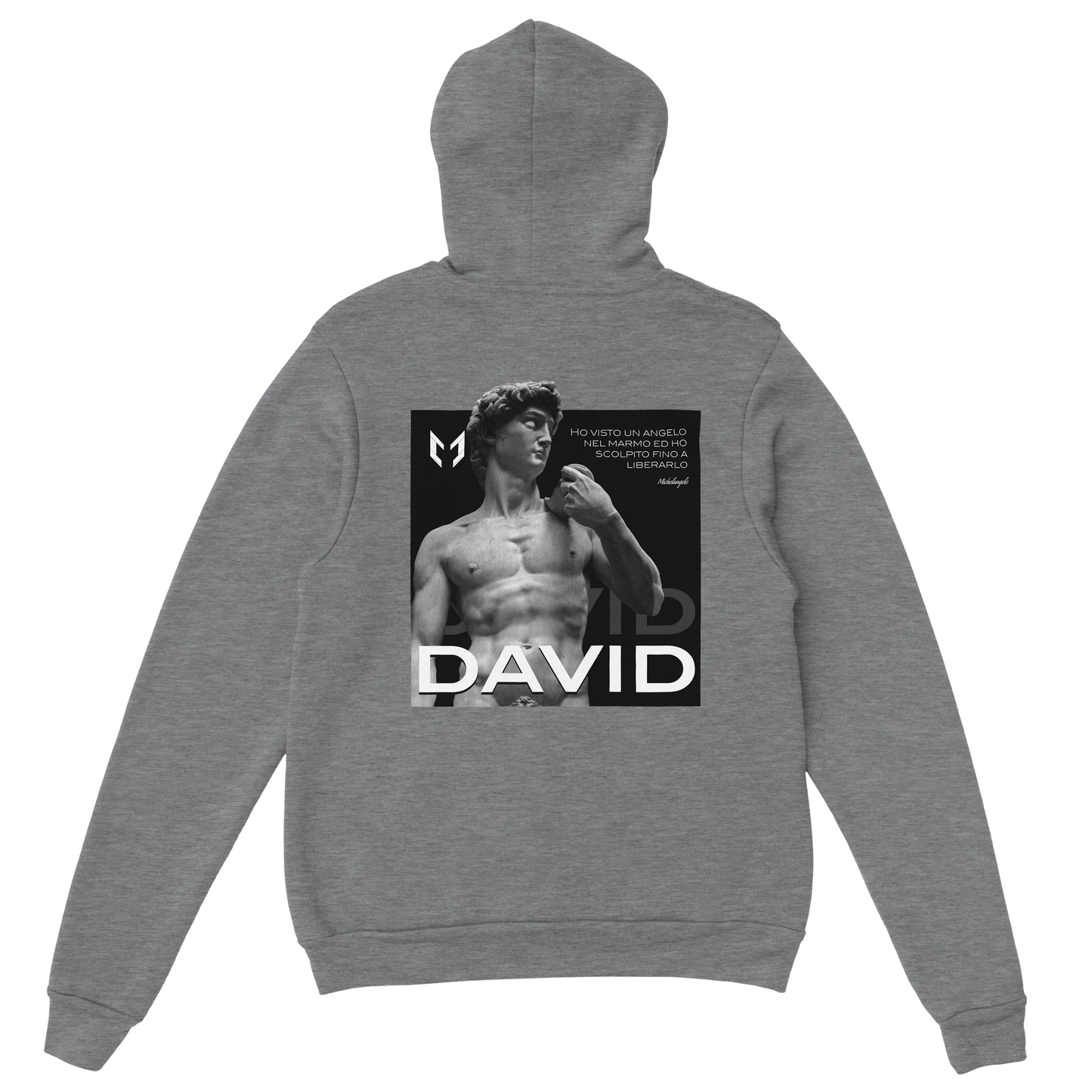 David - Felpa con cappuccio unisex classic