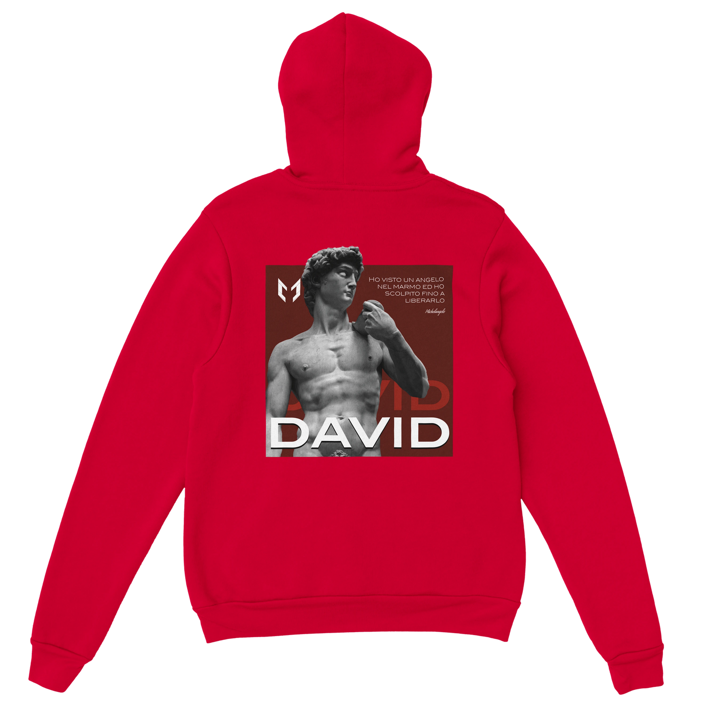 David - Felpa con cappuccio unisex classic