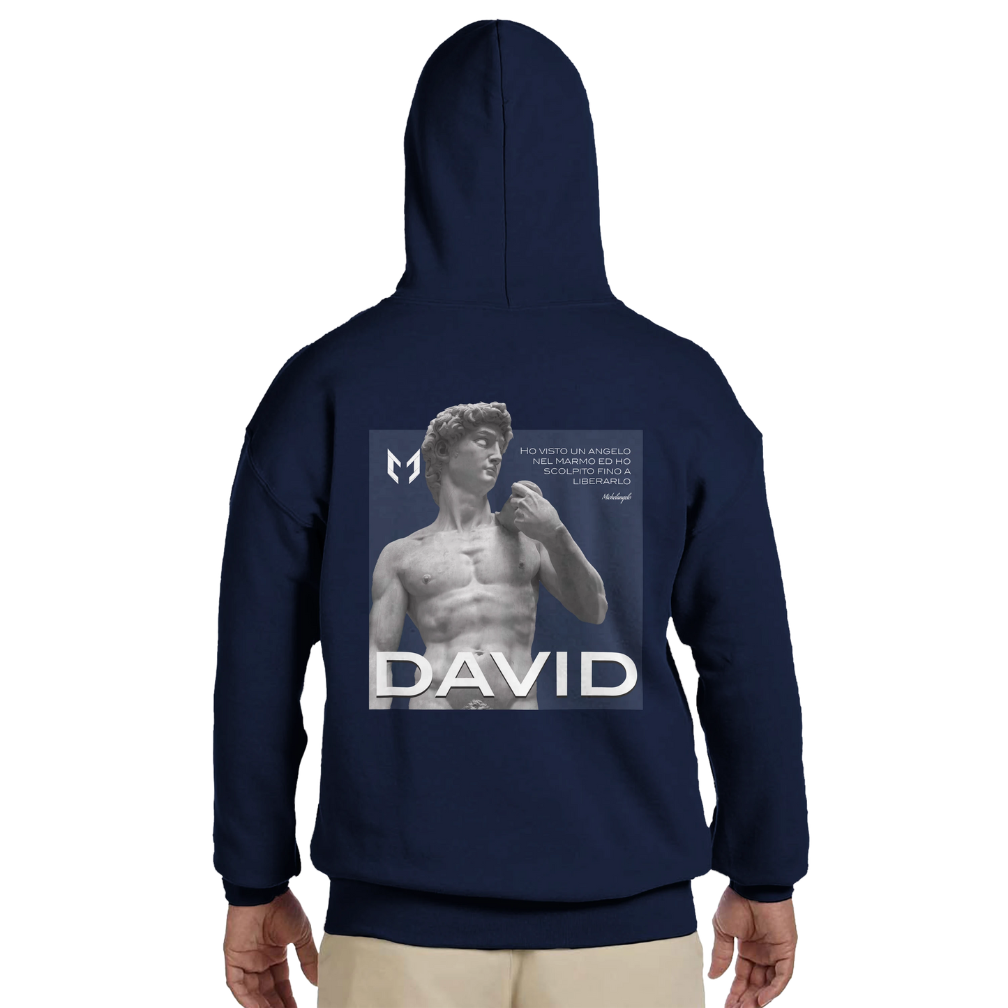 David - Felpa con cappuccio unisex classic