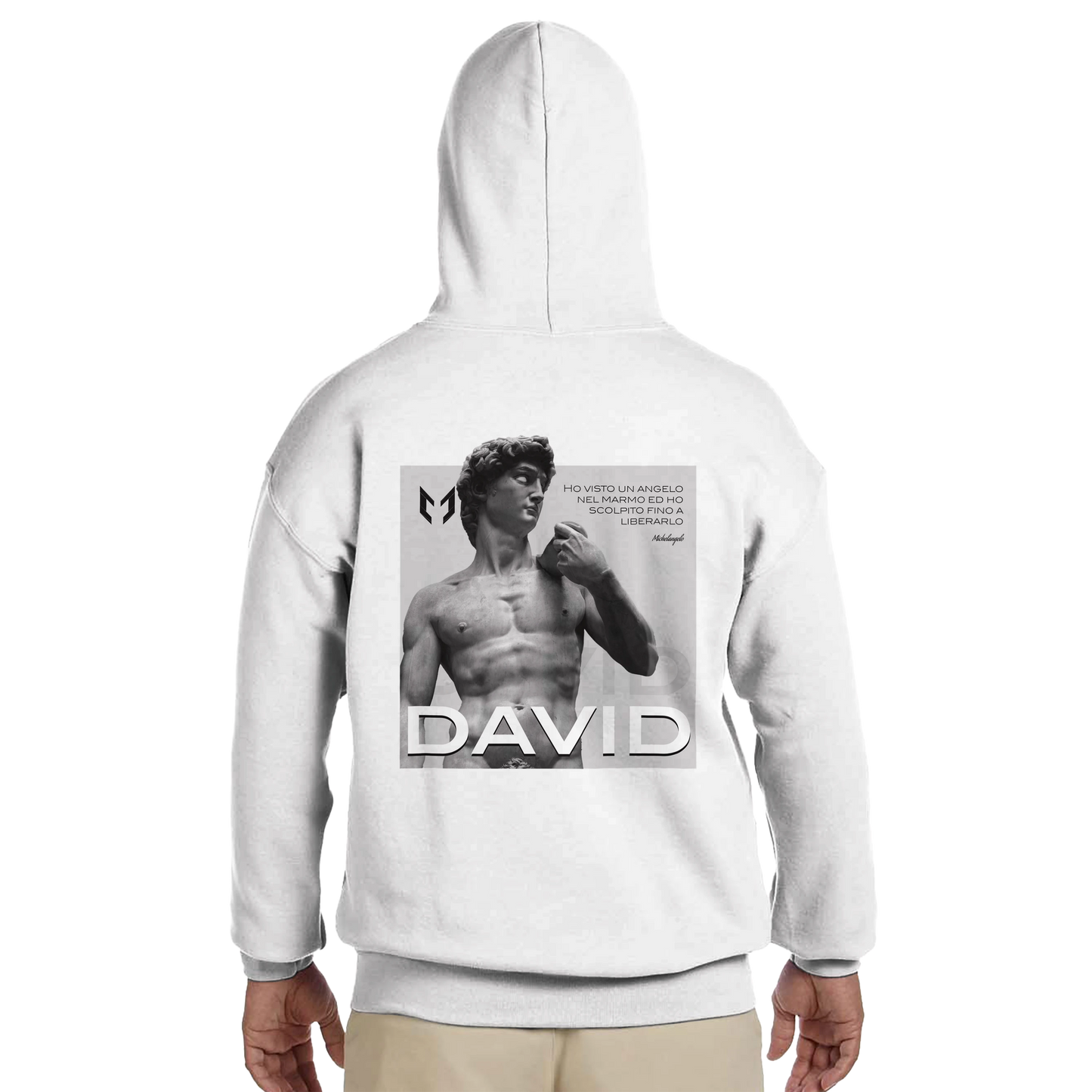 David - Felpa con cappuccio unisex classic
