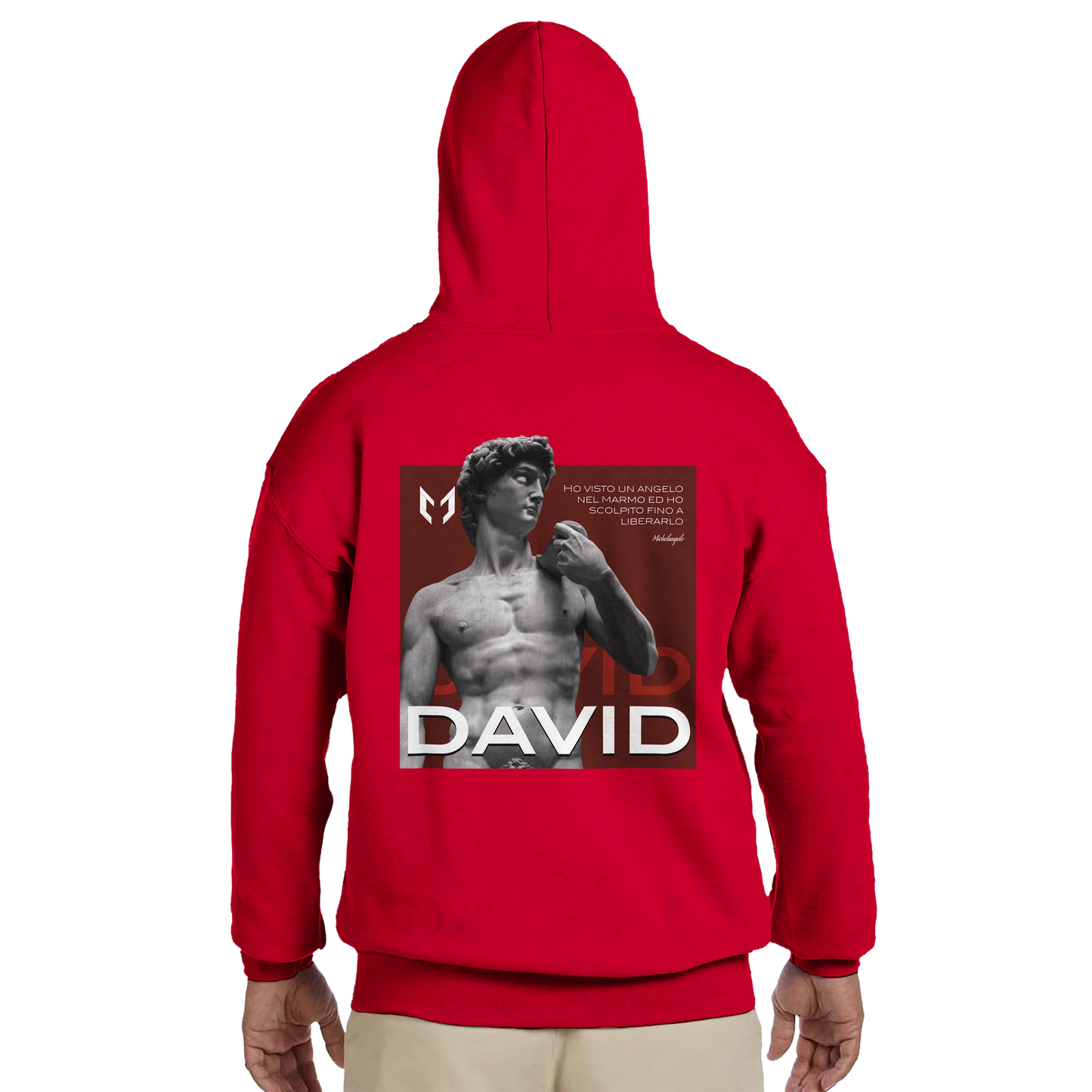 David - Felpa con cappuccio unisex classic